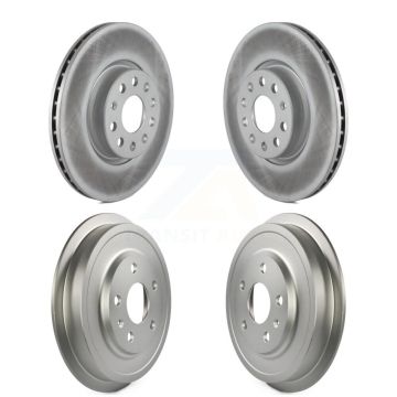 Front Rear Disc Brake Rotors Drums Kit For Volkswagen Jetta Beetle KG-101461