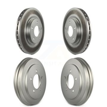 Front Rear Brake Rotors Drums Kit For Jeep Patriot Compass Dodge Caliber Chrysler Sebring KG-101467