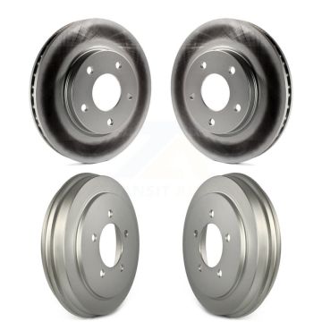 Front Rear Disc Brake Rotor Drum Kit For Dodge Caliber With 276mm Diameter KG-101468