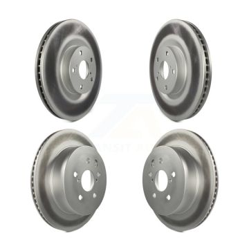 Front Rear Coated Disc Brake Rotor And Hub Assembly Kit For Lexus IS350 GS350 GS450h GS460 KG-101474