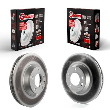 Front Coated Disc Brake Rotors Kit For Audi Q7 Porsche Cayenne Volkswagen Touareg KG-101482
