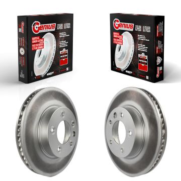 Front Coated Disc Brake Rotors Kit For Volkswagen Touareg Porsche Cayenne KG-101483