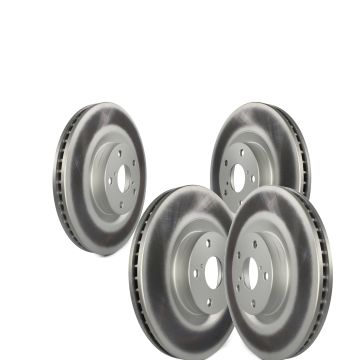 Front Coated Brake Rotors Kit For Lexus IS300 IS350 GS350 RC350 RC300 GS450h IS200t GS300 KG-101484