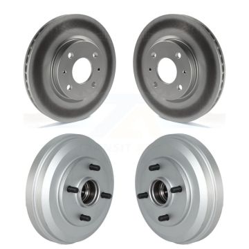Front Rear Disc Brake Rotors Drums Kit For 2009-2011 Ford Focus KG-101495