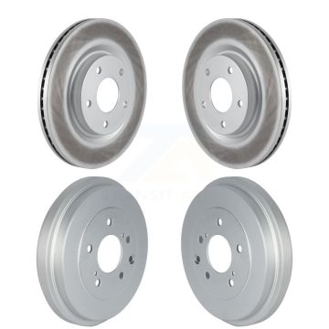 Front Rear Disc Brake Rotors Drums Kit For 2017-2019 Nissan Sentra Turbocharged KG-101497