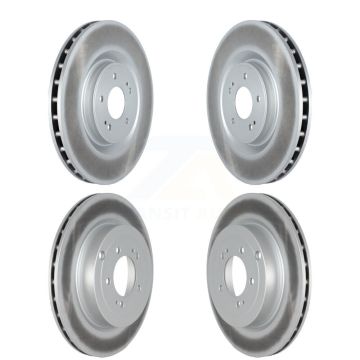 Front Rear Coated Disc Brake Rotors Kit For Mitsubishi Lancer KG-101498