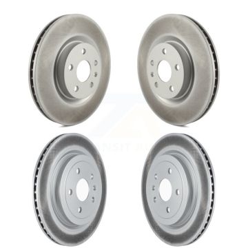 Front Rear Coated Disc Brake Rotors Kit For Cadillac CTS With Heavy Duty Brakes KG-101499