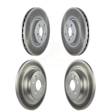 Front Rear Coated Disc Brake Rotors Kit For Volvo S60 V70 With 336mm Diameter Rotor KG-101503