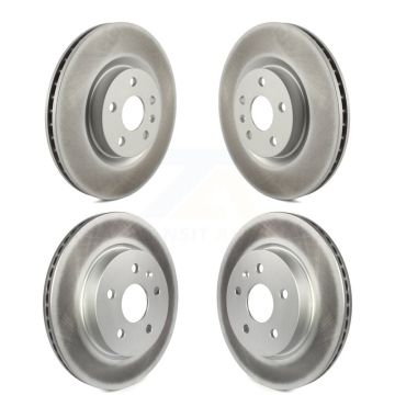 Front Rear Coated Disc Brake Rotors Kit For Cadillac XTS KG-101508