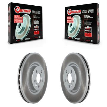 Front Coat Brake Rotor Pair For Volvo XC70 S60 V60 S80 V70 With 336mm Diameter KG-101516