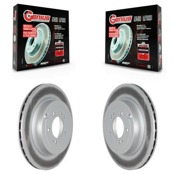 Rear Coated Disc Brake Rotors Pair For Mitsubishi Lancer KG-101518
