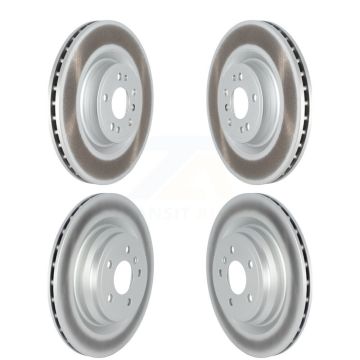 Front Rear Coated Disc Brake Rotors Kit For Mercedes-Benz GLE400 Without Sport Package KG-101527
