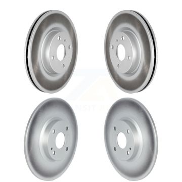 Front Rear Coated Disc Brake Rotors Kit For 2016-2024 Mazda MX-5 Miata With Brembo Brakes KG-101529