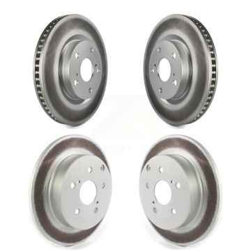 Front Rear Coated Disc Brake Rotors Kit For 2016-2020 Toyota Mirai KG-101530