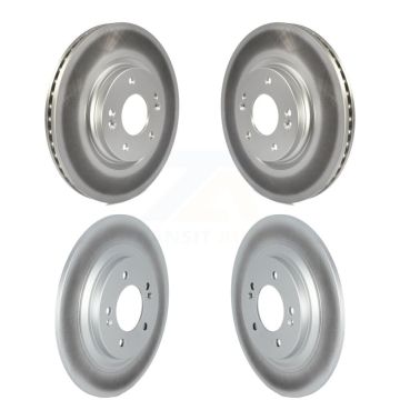 Front Rear Coated Disc Brake Rotors Kit For Hyundai Kona Electric Kia Soul EV Niro KG-101533
