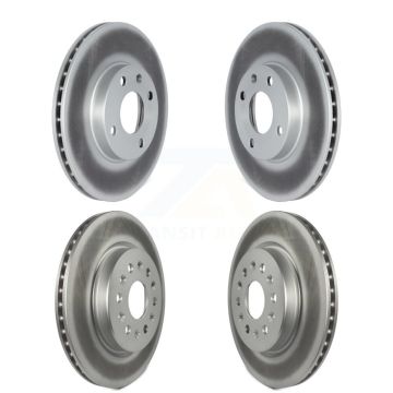 Front Rear Coated Disc Brake Rotors Kit For 2019 Chevrolet Spark KG-101536