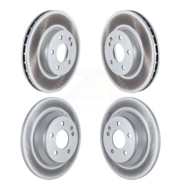 Front Rear Coated Disc Brake Rotors Kit For 2016-2023 Mercedes-Benz Metris KG-101542