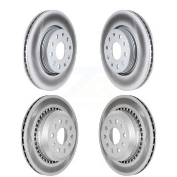Front Rear Coated Disc Brake Rotors Kit For 2020-2023 Jeep Gladiator KG-101543