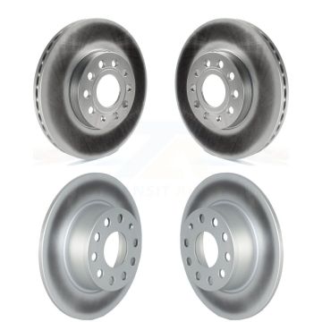 Front Rear Coated Disc Brake Rotors Kit For Volkswagen Jetta Taos KG-101544