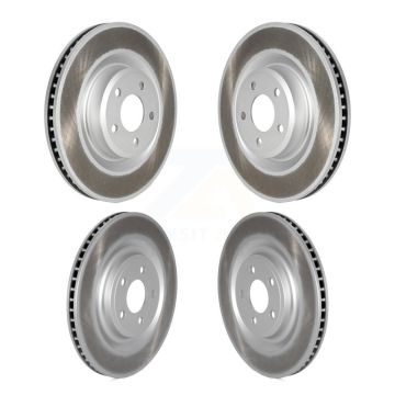 Front Rear Coated Disc Brake Rotors Kit For Ford Explorer Lincoln Aviator KG-101550