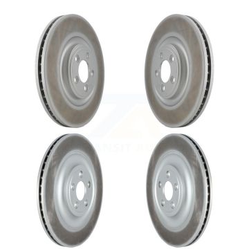 Front Rear Coated Disc Brake Rotors Kit For Jaguar XF XJ KG-101552