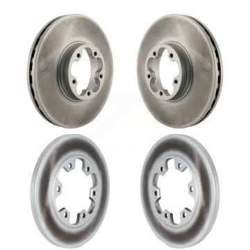 Front Rear Coated Disc Brake Rotors Kit For Ford Transit-350 HD KG-101561