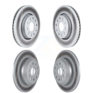 Front Rear Coated Disc Brake Rotors Kit For Jeep Wrangler KG-101563