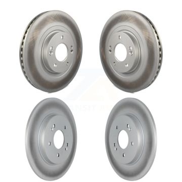 Front Rear Coated Disc Brake Rotors Kit For 2019-2020 Hyundai Santa Fe KG-101571