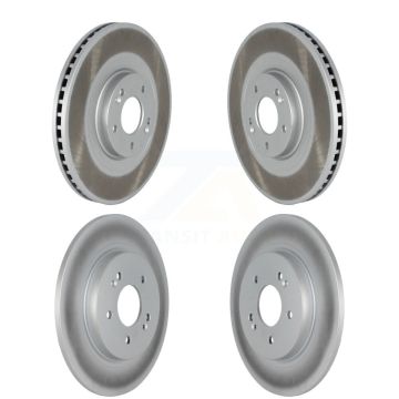 Front Rear Coated Disc Brake Rotors Kit For 2020-2024 Hyundai Palisade Kia Telluride KG-101572