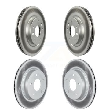 Front Rear Coated Disc Brake Rotors Kit For Nissan Qashqai Rogue Sport LEAF KG-101573