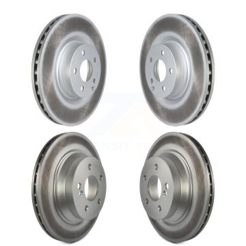 Front Rear Coated Brake Rotors Kit For Mercedes-Benz E400 With 344mm Diameter Rotor KG-101577