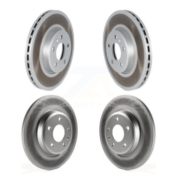 Front Rear Coated Disc Brake Rotors Kit For 2022 Audi A5 Sportback DMSA engine designation KG-101584