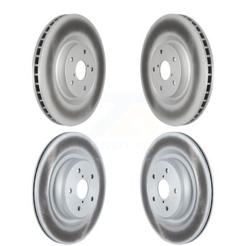 Front Rear Coated Disc Brake Rotors Kit For 2019-2024 Subaru Ascent KG-101589