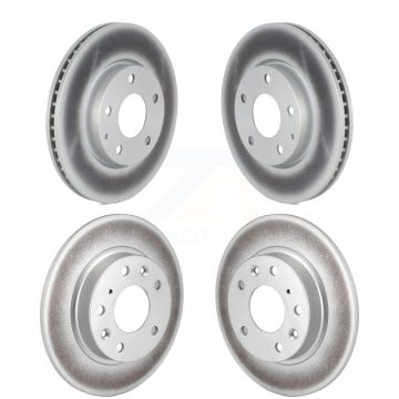 Front Rear Coated Disc Brake Rotors Kit For Mazda 3 Sport FWD KG-101591