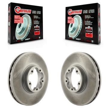 Front Coated Disc Brake Rotors Pair For Ford Transit-350 HD KG-101607