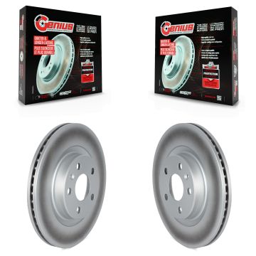 Front Coated Disc Brake Rotors Pair For Volvo XC40 KG-101613