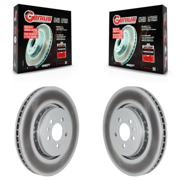 Front Coated Disc Brake Rotors Pair For Dodge Charger With 370mm Diameter Rotor KG-101616