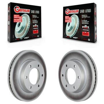 Front Coated Disc Brake Rotors Pair For Ford Ranger Bronco KG-101628