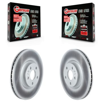 Front Coated Disc Brake Rotors Pair For Volvo XC60 KG-101629