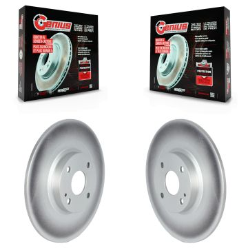 Rear Coated Disc Brake Rotors Pair For Mazda MX-5 Miata Fiat 124 Spider KG-101636