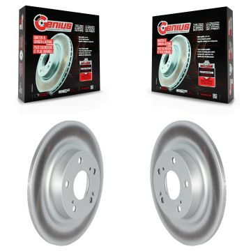 Rear Coated Disc Brake Rotors Pair For Honda Civic Acura Integra KG-101637