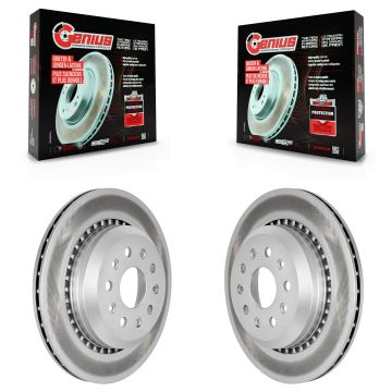 Rear Coated Disc Brake Rotors Pair For Jeep Wrangler Gladiator KG-101647