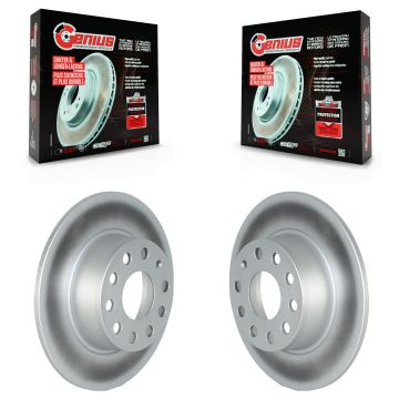 Rear Coated Disc Brake Rotors Pair For Volkswagen Jetta Taos KG-101648