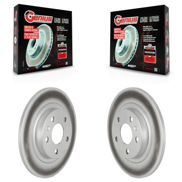Rear Coated Disc Brake Rotors Pair For 2019-2023 Volvo XC40 With 280mm Diameter Rotor KG-101650