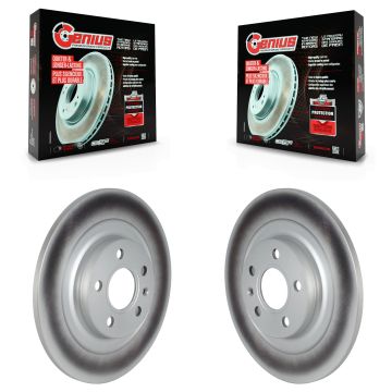 Rear Coated Disc Brake Rotors Pair For Volvo XC40 With 302mm Diameter Rotor KG-101651