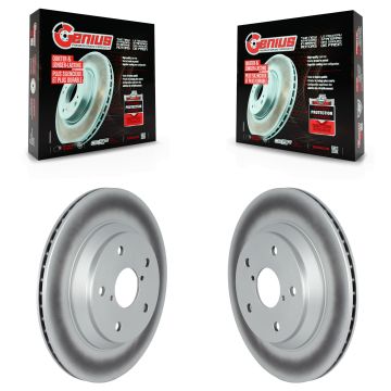 Rear Coated Disc Brake Rotors Pair For Subaru Forester Crosstrek KG-101657