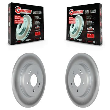 Rear Coated Disc Brake Rotors Pair For Hyundai Palisade Santa Fe Kia Telluride KG-101664