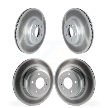 Front Rear Coated Disc Brake Rotors Kit For 2012 BMW 335i Convertible/Coupe KG-101675