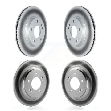 Front Rear Coated Disc Brake Rotors Kit For Hyundai Ioniq Kia Niro KG-101686