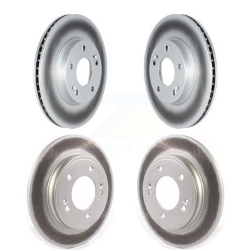 Front Rear Coated Disc Brake Rotors Kit For Hyundai Ioniq Kia Niro KG-101687
